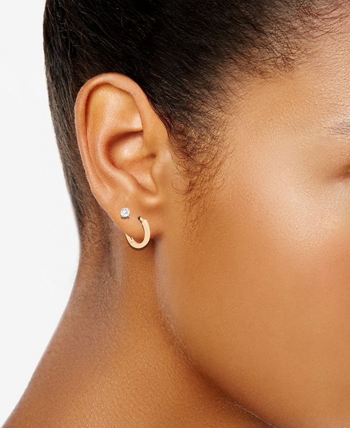 Aretes redondos de circonita cúbica
