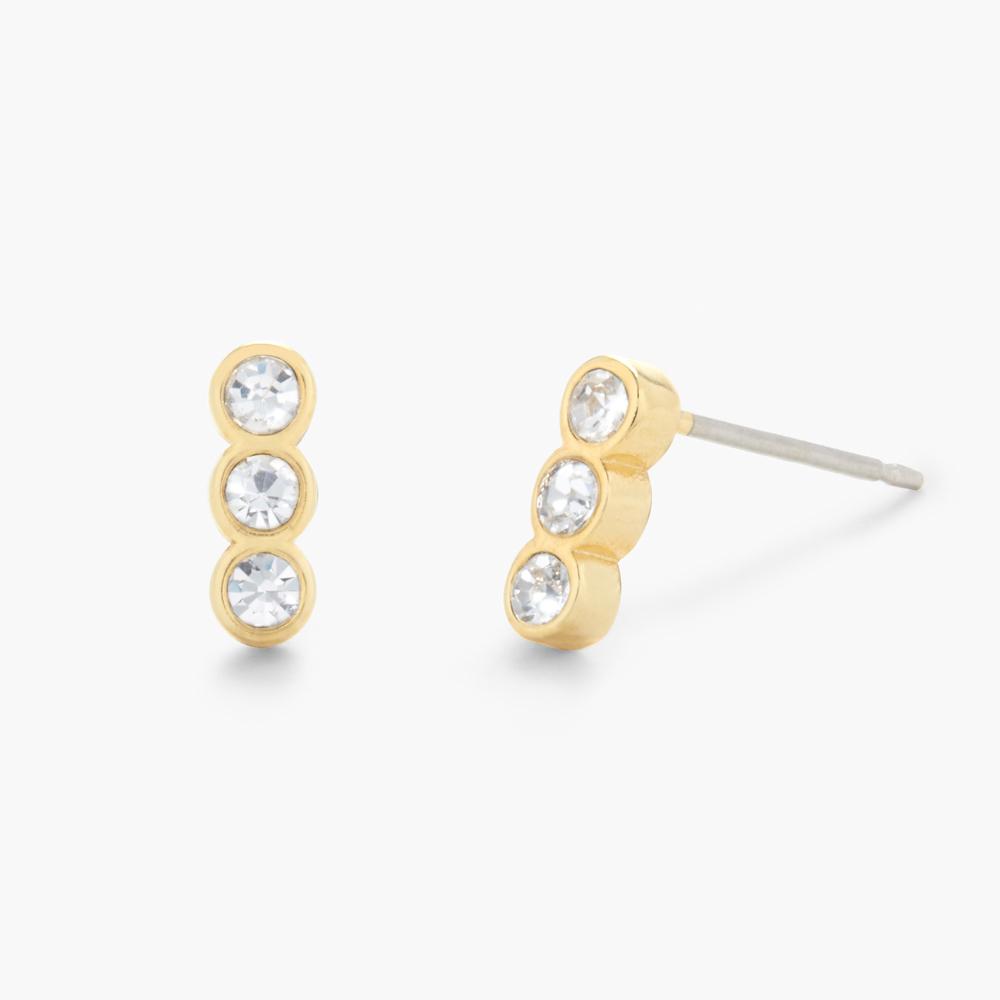 Aretes con cristales en línea