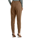 Pantalón recto plisado bielástico