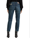 Jeans con patchwork de encaje