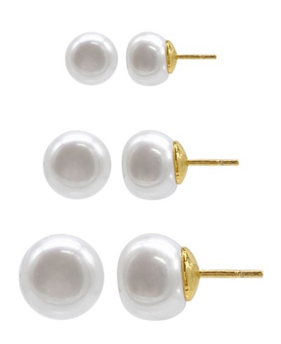 Set de aretes con perlas