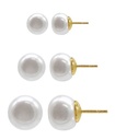 Set de aretes con perlas