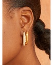 Aretes ovalados con cristales