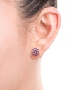 Conjunto de aretes de cristal