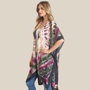 Kimono con estampado damasco -2 en 1