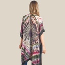 Kimono con estampado damasco -2 en 1