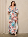 Vestido maxi con manga corta