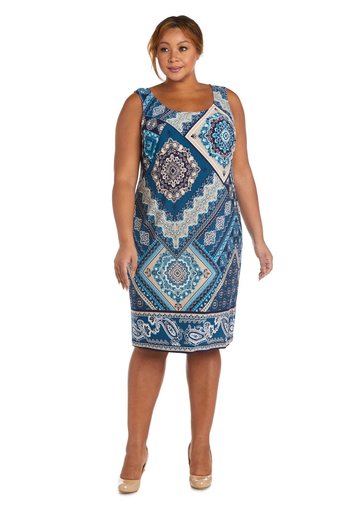 Vestido corto estampado con chaqueta 