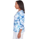 Blusa con paneles floral acuarela