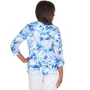 Blusa con paneles floral acuarela