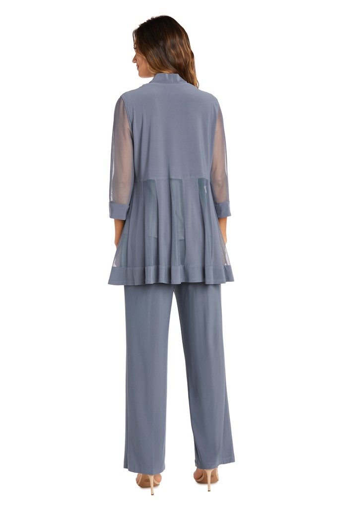 Traje con pantalon inserciones transparentes