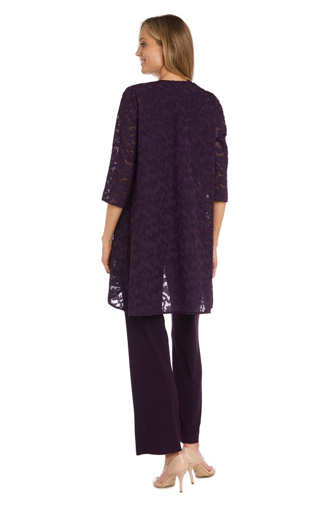 Traje pantalón de tres piezas Jacquard