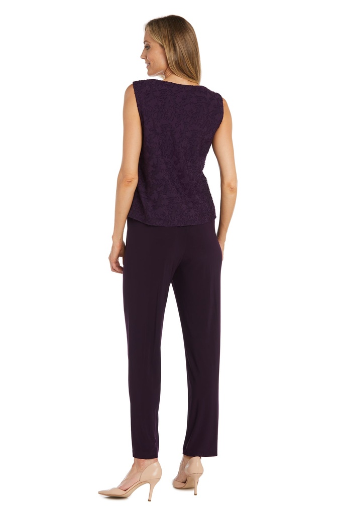 Traje pantalón de tres piezas Jacquard