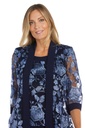 Traje floral con pantalón y saco