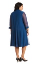 Vestido con chaqueta larga Peacock