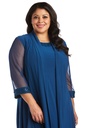 Vestido con chaqueta larga Peacock