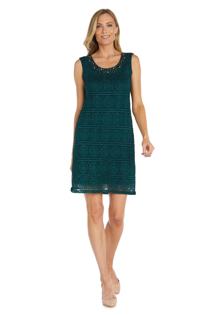 Vestido con chaqueta con purpurina