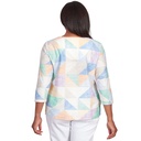 Blusa con textura geométrica 
