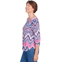 Blusa con estampado Ikat chevron