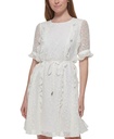 Vestido de gasa con volantes