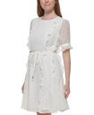 Vestido de gasa con volantes