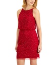 Vestido con cuello halter y pedrería