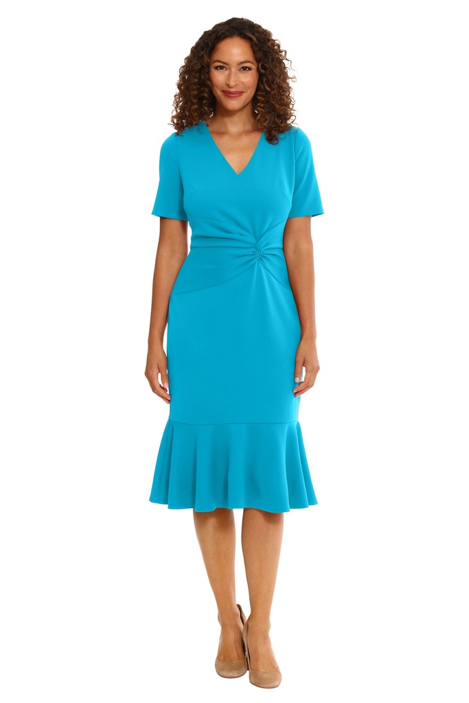 Vestido con fruncido en la cintura 