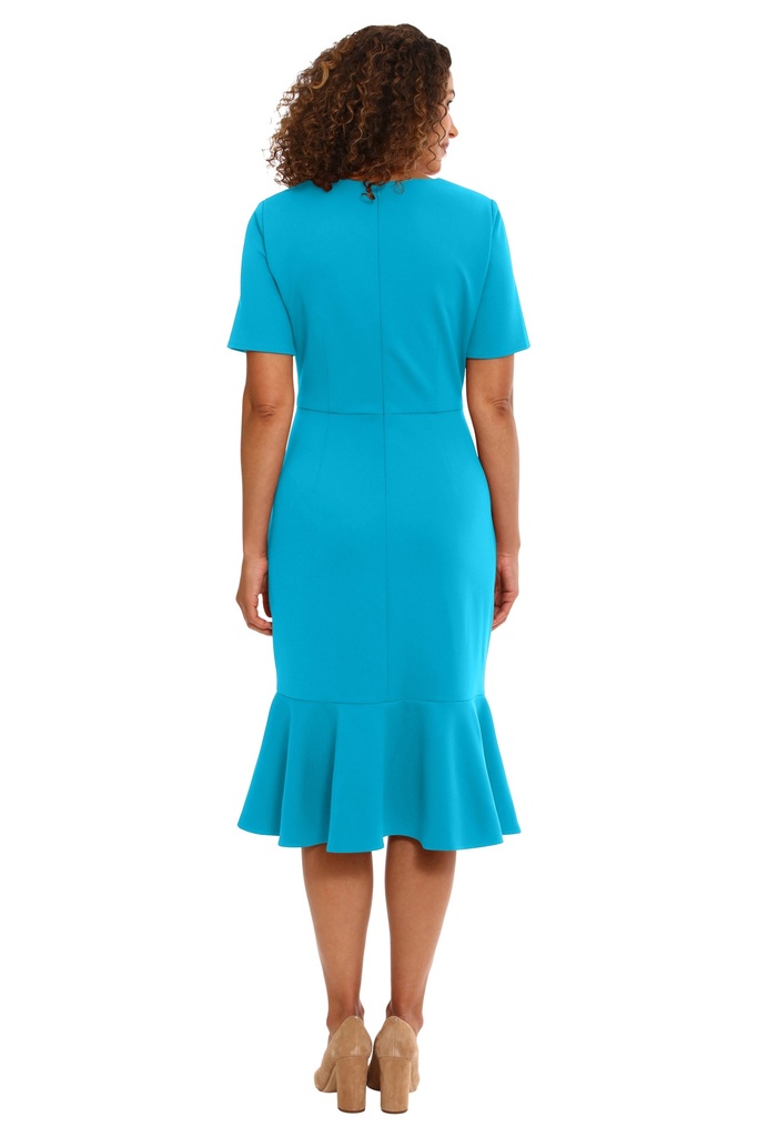 Vestido con fruncido en la cintura 