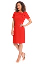 Vestido tubo con cuello anudado- Suni