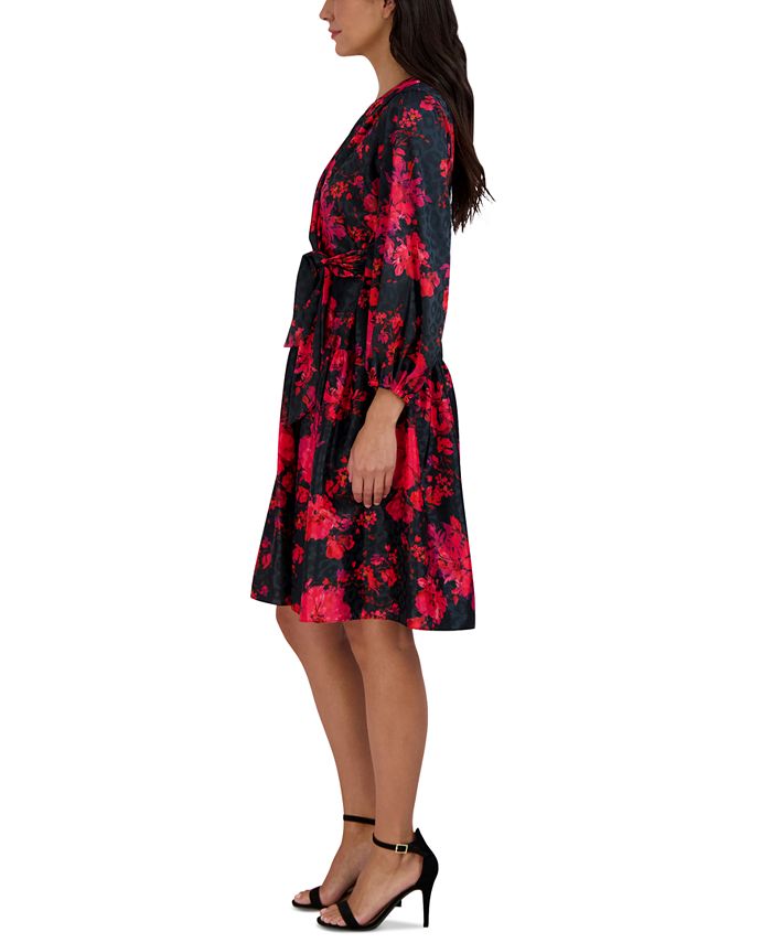 Vestido envasé de Jacquard estampado