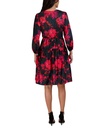 Vestido envasé de Jacquard estampado