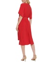 Vestido midi con cuello en V