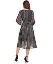 Vestido midi cruzado de gasa