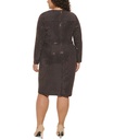 Vestido sobrepelliz con brillos
