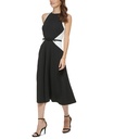 Vestido midi con cinturón
