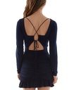 Vestido de espalda abierta con vuelos