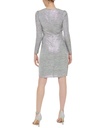 Vestido metálico con fruncido