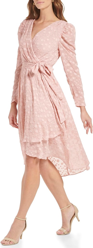 Vestido de gasa con puntos