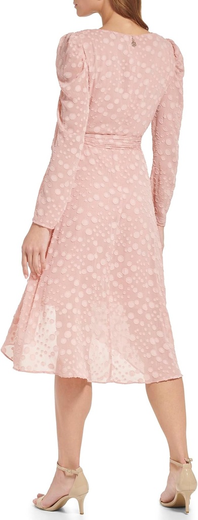 Vestido de gasa con puntos