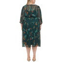 Vestido traslapado con estampado floral