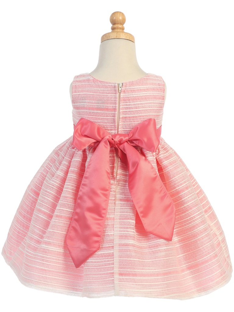 Vestido de Organza a rayas
