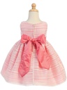 Vestido de Organza a rayas