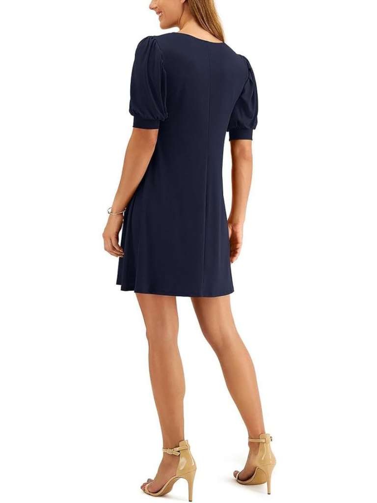 Vestido con mangas abullonadas