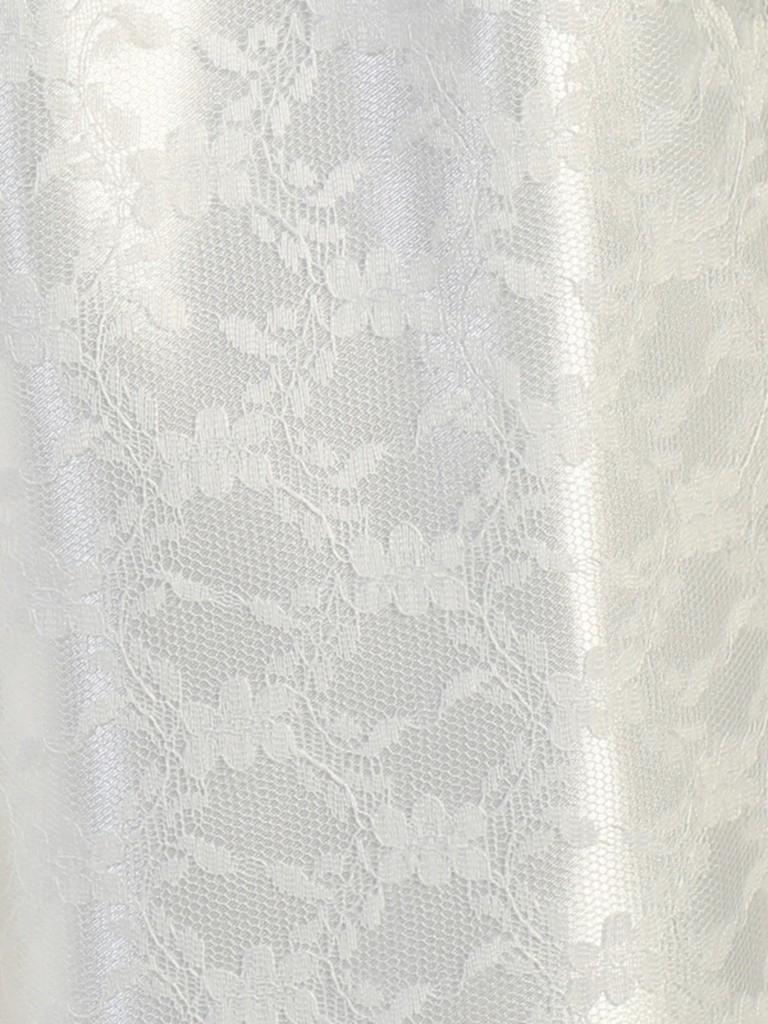 Vestido de encaje con ribete plateado