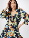 Vestido de gasa floral de algodón