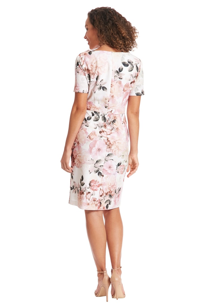 Vestido floral con moño Elira