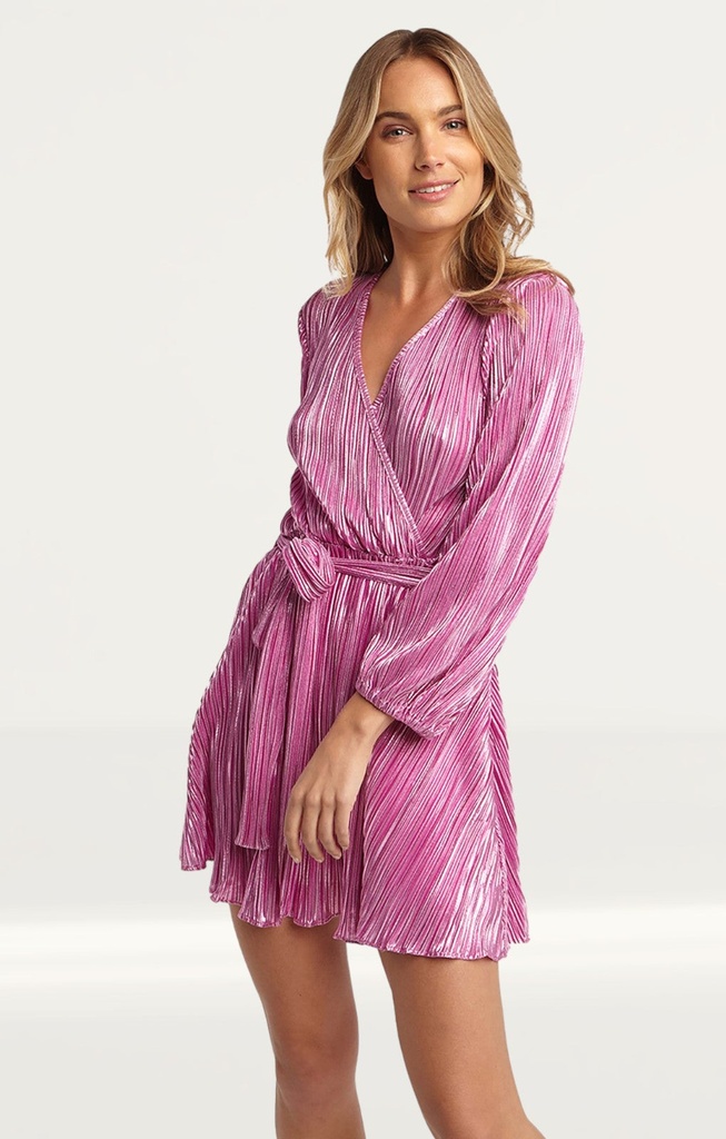 Vestido plisado Bellissa
