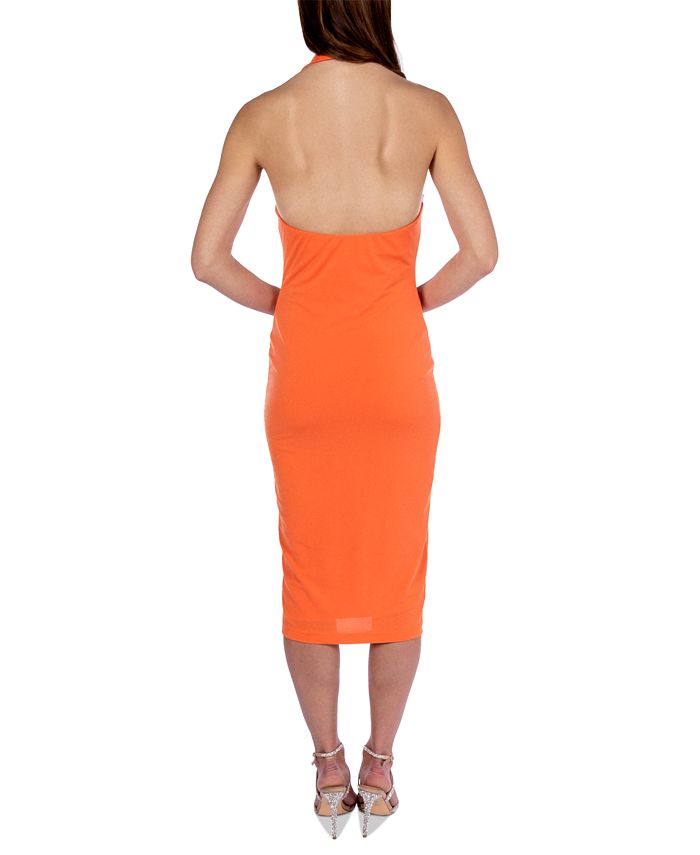 Vestido ajustado con cuello tipo polo