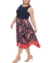 Vestido con falda de pañuelo