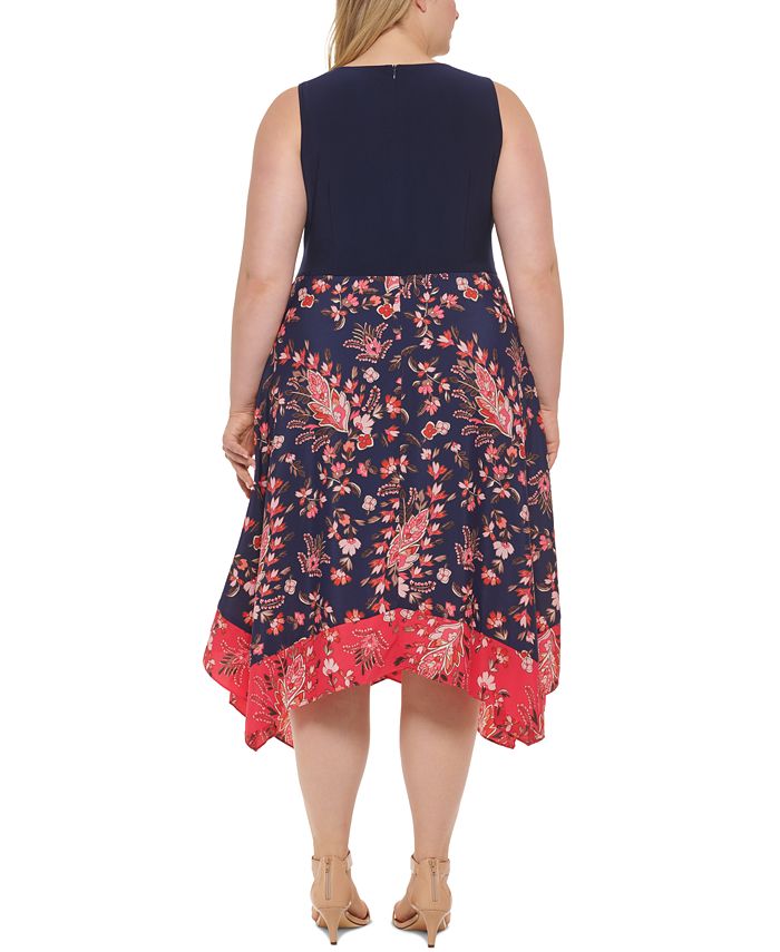 Vestido con falda de pañuelo